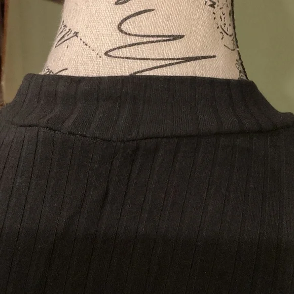 a new day Classic Black Ribbed Dress, Size M - Picture 5 of 5